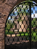 Cesis Castle Through Iron Gate  Latvia