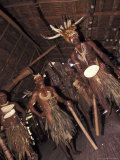 Ceremonial Dancers at Spirit House  Sepik  Papua New Guinea