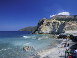 Hot Water Sulfurous Springs on the Beach  Sicily  Italy