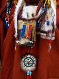 Details of a Traditional Italmen Dress  Kamchatka  Russia