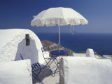 Terrace Overlooking Aegean Sea  Anafi  Cyclades Islands  Greece