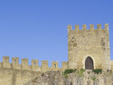 Towers and Crenellated Walls of 12th Century Castle  Obidos  Portugal