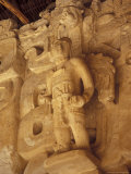 Stucco Bas-Reliefs on the Facade of La Torre  Ek Balam Ruins  Maya Civilization  Yucatan  Mexico