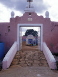 Cemetery Statues  Paintings  Graves  Crosses  and Family Tombs  Yucatan  Mexico