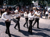 Parade along Main Street  City Center  Puerto Vallarta  Mexico