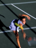 Woman Playing Tennis  Colorado  USA