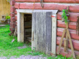 Historic Log Building in Talkeetna  Alaska  USA