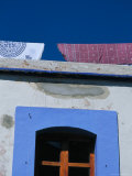 Downtown Window Detail and Clothesline  Oaxaca  Mexico