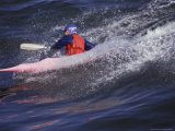 Kayak Surfing  Santa Cruz  California  USA