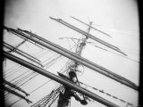 Masts of Tall Ship  Boston  Massachusetts  USA