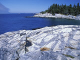 Western Head Trail  Penobscot Bay  Isle Au Haut  Maine  USA