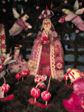 Patron Saint the Virgin of Solitude  Carved Radishes at the Noche de los Rabanos Festival  Mexico