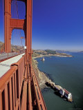 View North from Golden Gate Bridge  San Francisco  California  USA