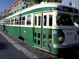 Electric Trolleys  Fisherman's Wharf  San Francisco  California  USA