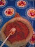 Dried Chile Ground into Powder  Oaxaca  Mexico