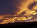 Clouds at Sunset from Artists Drive  Death Valley National Park  California  USA