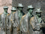 Statue at Franklin Delano Roosevelt Memorial  Washington DC  USA