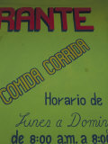 Restaurant Sign for Lunch Specials in Oaxaca  Mexico