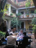 Businessmen Enjoying the Local Comida Corrida  Oaxaca  Mexico