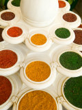 Bowls of Spices from Above  Agra  India