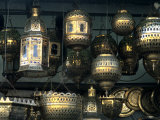 Artwork of Moroccan Brass Lanterns  Casablanca  Morocco