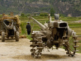 Lisu Minority with Modern Plough for Paddy Work  Zhongdian  China