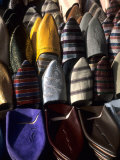 Shoes Stacked for Sale on Streets in Casablanca  Morocco