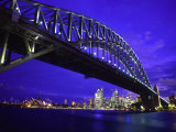 Skyline and the Harbor Bridge  Sydney  Australia