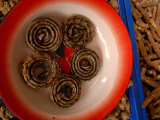 Dried Snakes in Kunming Traditional Medicine Market  Yunnan Province  China