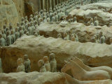 Terra Cotta Warriors and Horses Dig  Xi'an  Shaanxi Province  China