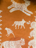 Close-up of Painting in Ranthambore National Park  Rajasthan  India