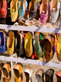 Shoes for Sale in Downtown Center of the Pink City  Jaipur  Rajasthan  India