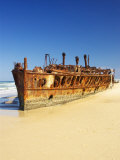 Wreck of the Maheno  Seventy Five Mile Beach  Fraser Island  Queensland  Australia