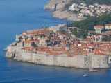 Aerial View of Medieval Walled City  Dubrovnik  Croatia