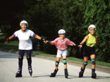 Generations of Women Rollerblading Together