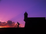 Sunset Bike Ride at El Morro Fort  Old San Juan  Puerto Rico
