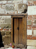 Detail of Historic Wooden Door  St John Aliturgetoes Church  Nessebur  Bulgaria