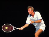 Close-up of Man Playing Tennis