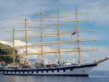 Royal Clipper in Harbor  Dubrovnik  Croatia