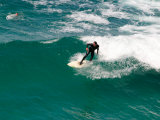 Surfer  St Clair Beach  Dunedin  South Island  New Zealand