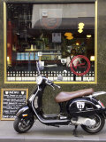 Genovese Coffee and Vespa  Little Collins Street  Melbourne  Victoria  Australia