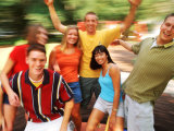 Teens Having Fun Outdoors