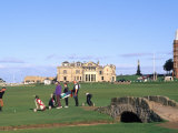 18th Hole and Fairway at Swilken Bridge Golf  St Andrews Golf Course  St Andrews  Scotland
