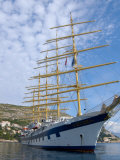 Royal Clipper in Harbor  Dubrovnik  Croatia