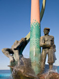 The Fisherman's Monument at the Playa Los Pinos  Mazatlan  Mexico