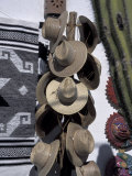Mexican Handicrafts  Straw Hats  and Cactus  Todos Santos  Baja  Mexico