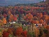 Vermont Town in the Fall  USA