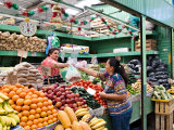 Fruit and Vegetable Stand in the Central Market  Mazatlan  Mexico