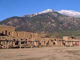 Taos Pueblo Buildings  New Mexico  USA