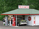 Replica of Old Texaco Station near St John  Washington  USA